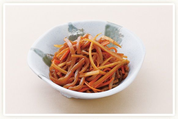 Kinpira (sweet soy sauce flavor) Konnyaku (It comes with kinpira sauce) 